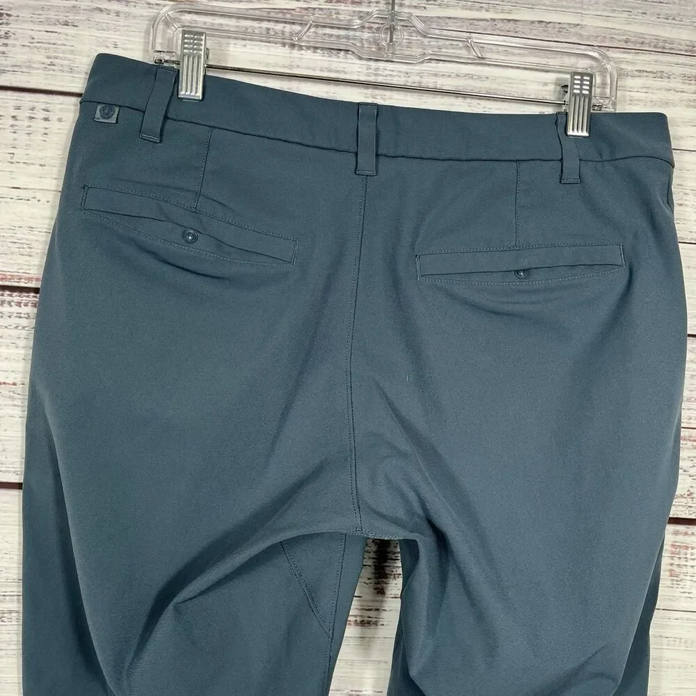 Lululemon Commission Pants Mens 34x32 Iron Blue Classic Warpstreme Performance